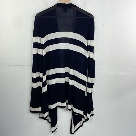 89th & Madison Waterfall Knit Cardigan Striped Size  XL - Picture 5 of 8